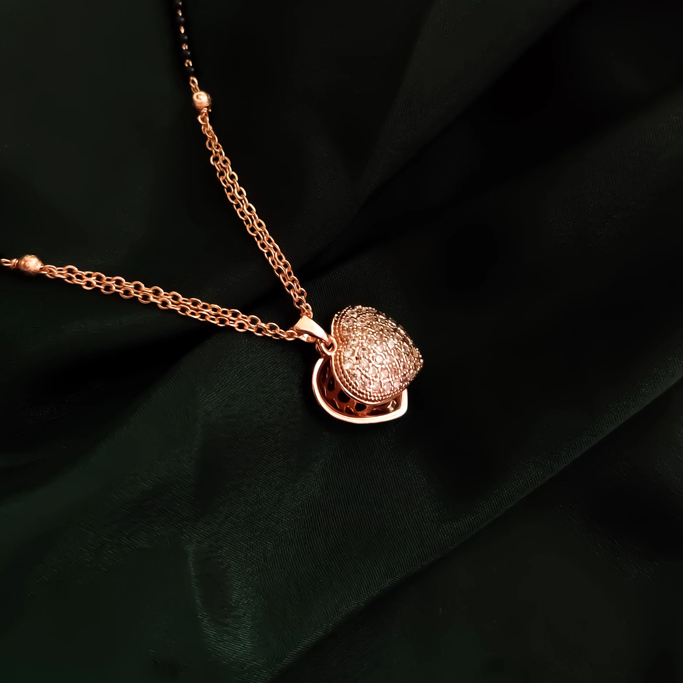 Pearl Heart AD Mangalsutra - Image 3