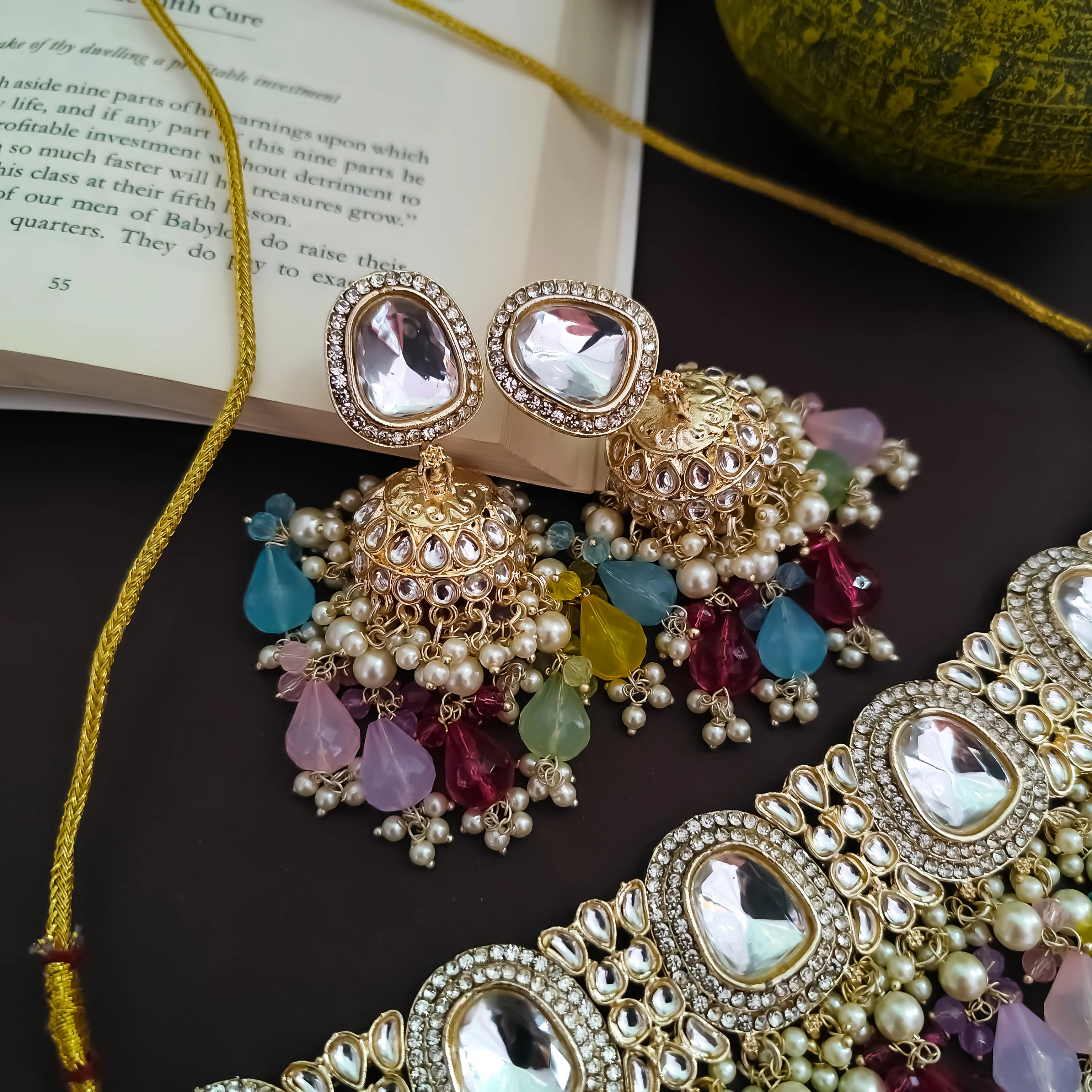 Anika Pearl Necklace Set - Multi - Image 3