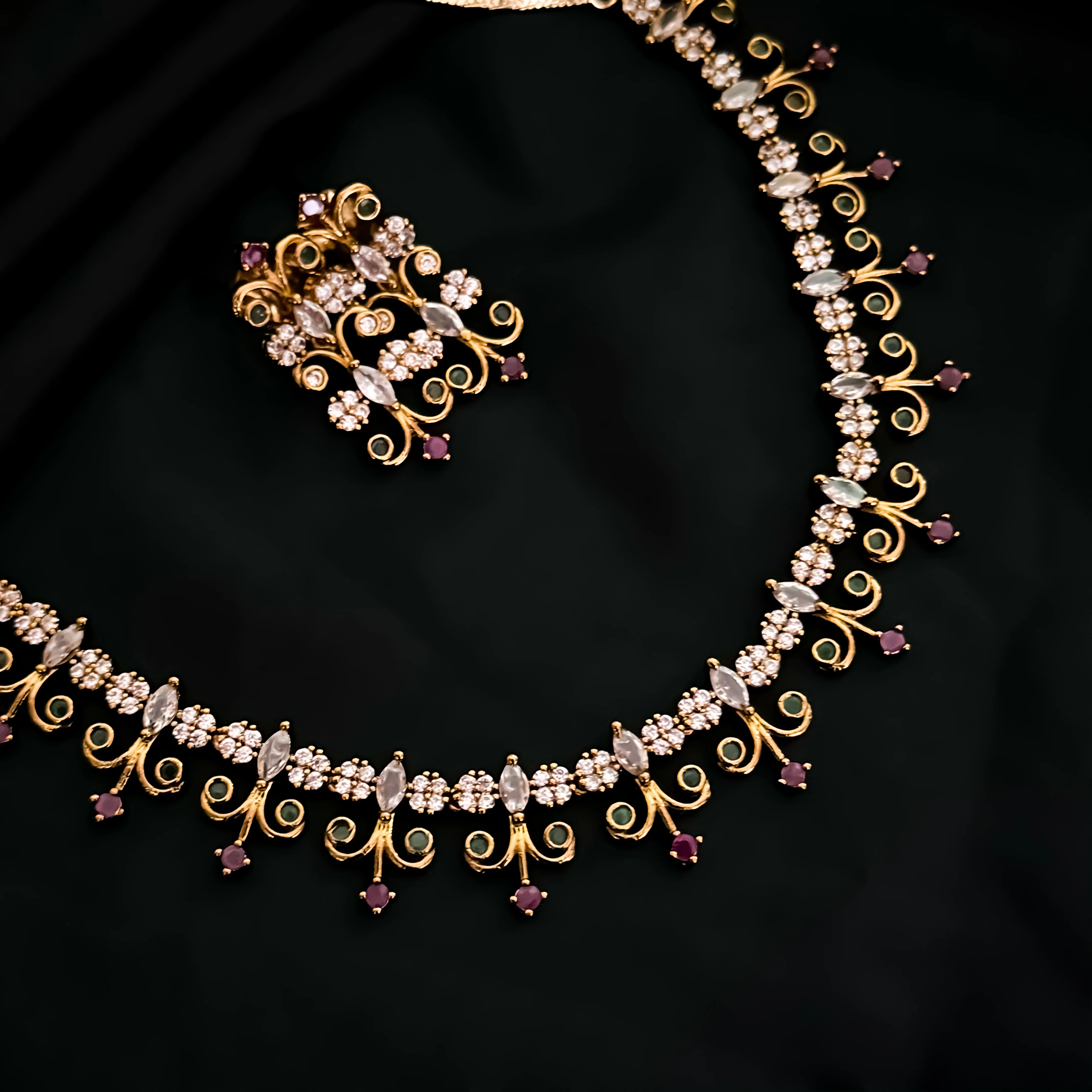 Dhriti AD Necklace Set - Image 3