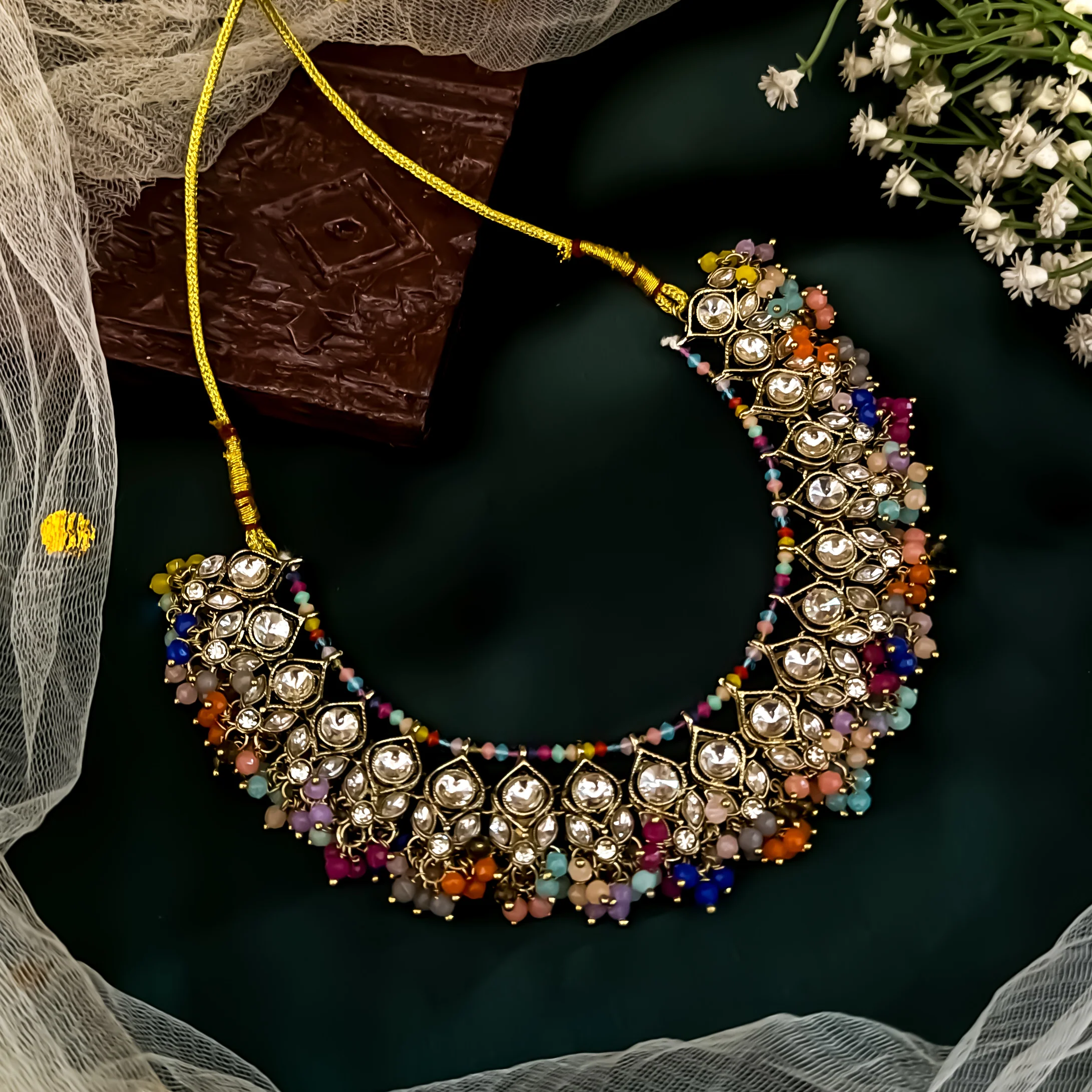 Harleen Premium Pearl Necklace Set - Multi - Image 2