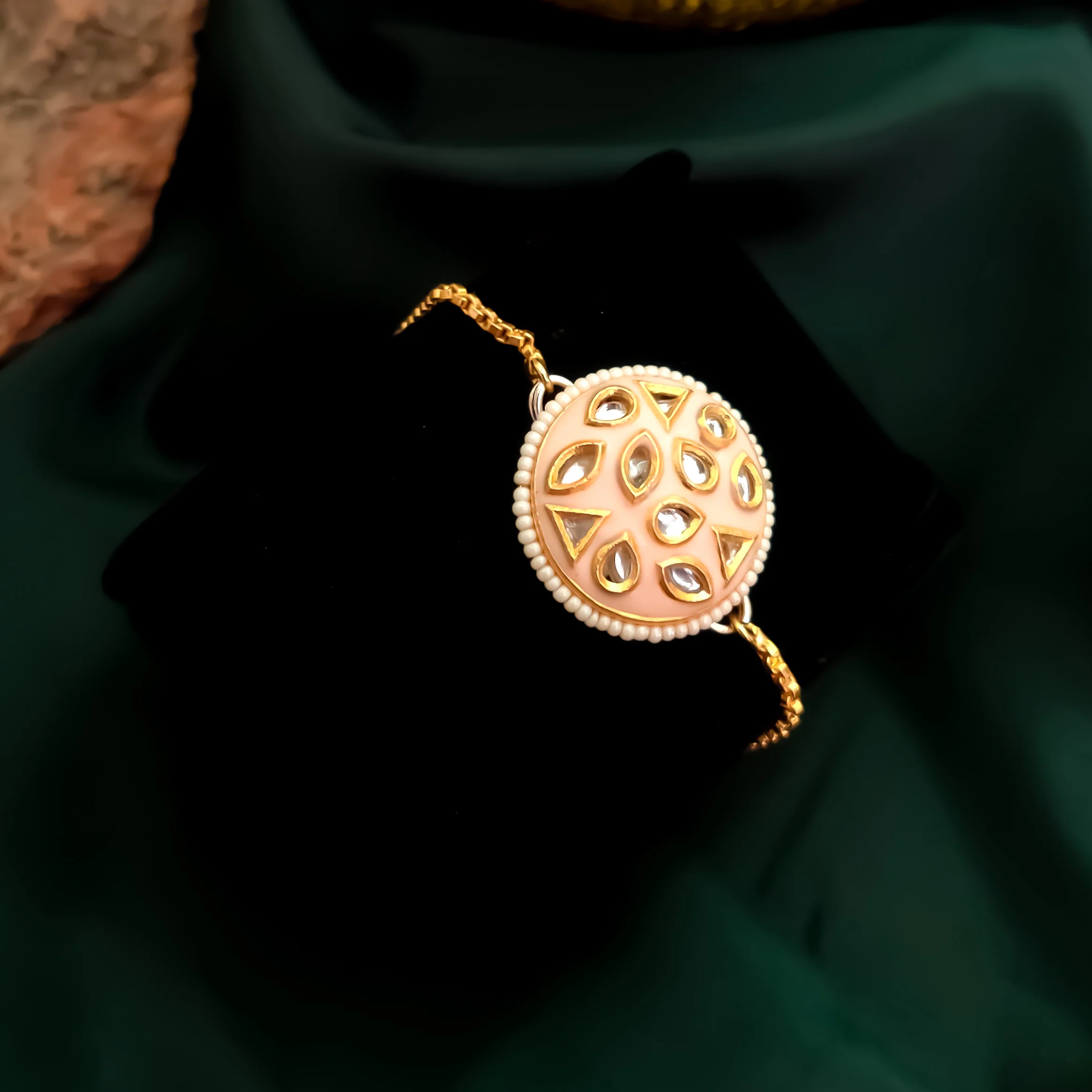 Jigyasa Meenakari Adjustable Bracelet - Image 4