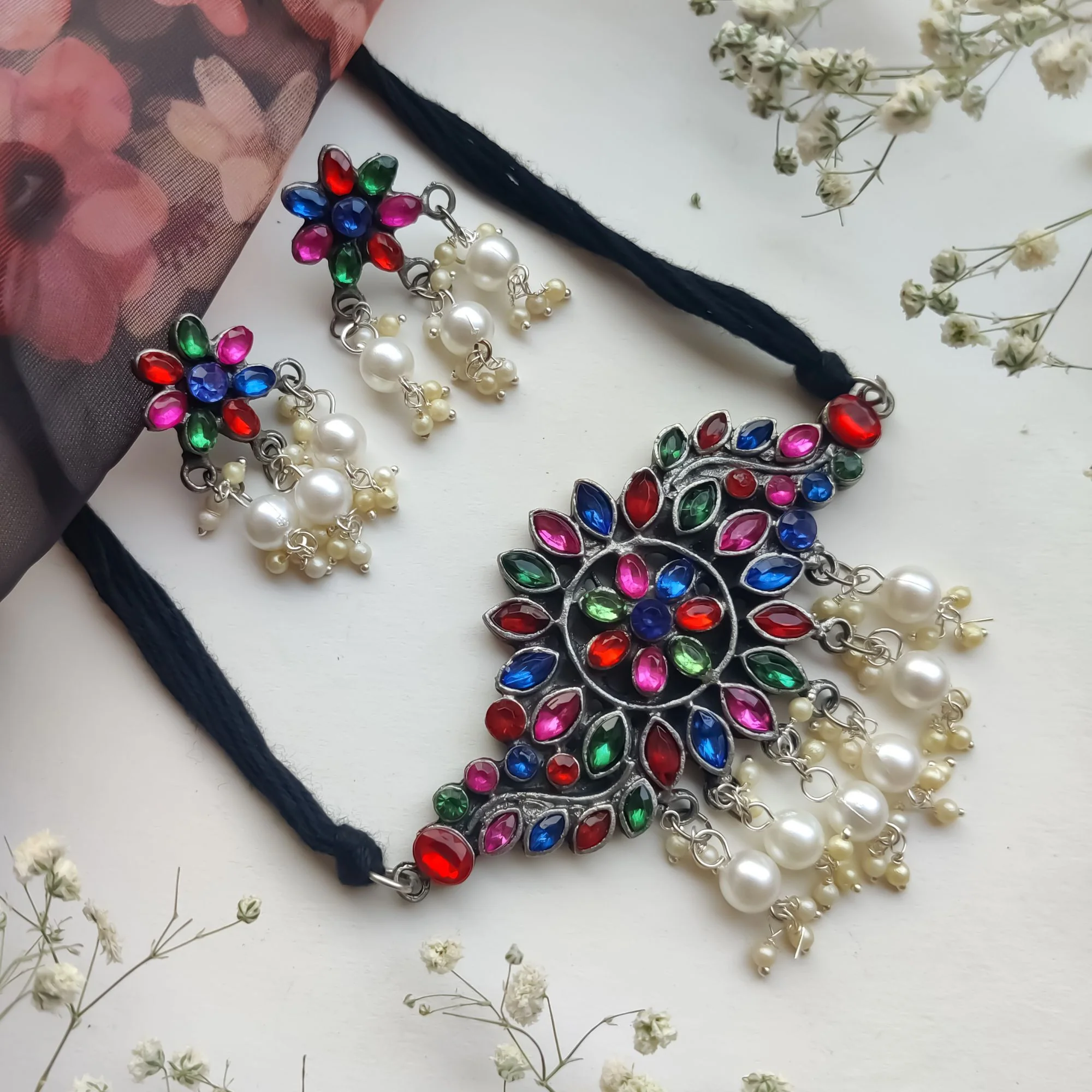 LILY NECKLACE SET - MULTI - Image 4