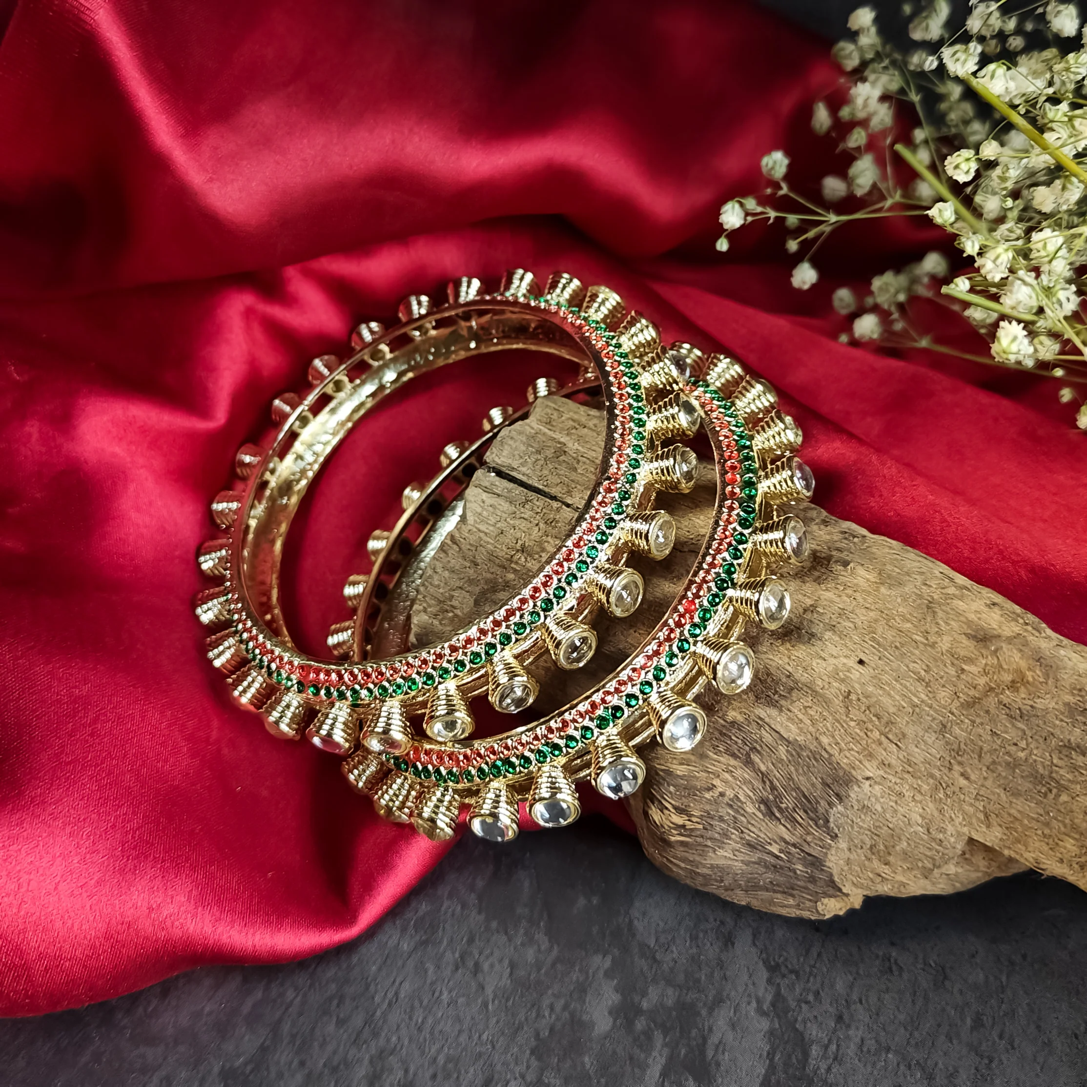 Nargis Kundan Bangles - Image 4