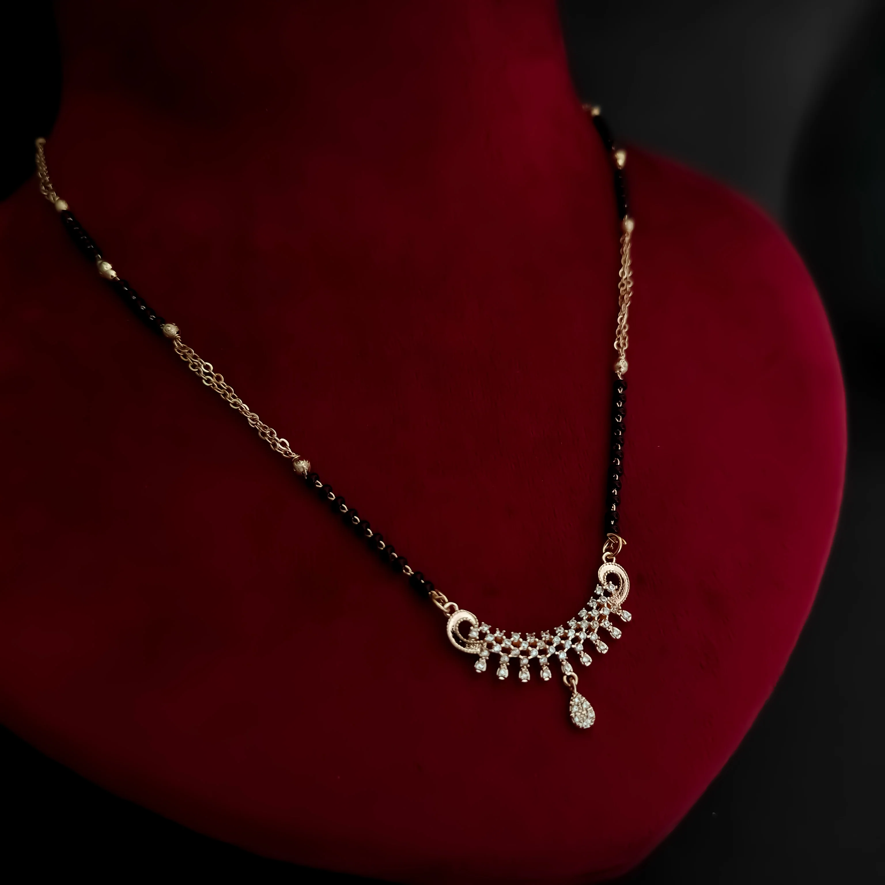 Olivia American Diamond Mangalsutra - Image 4
