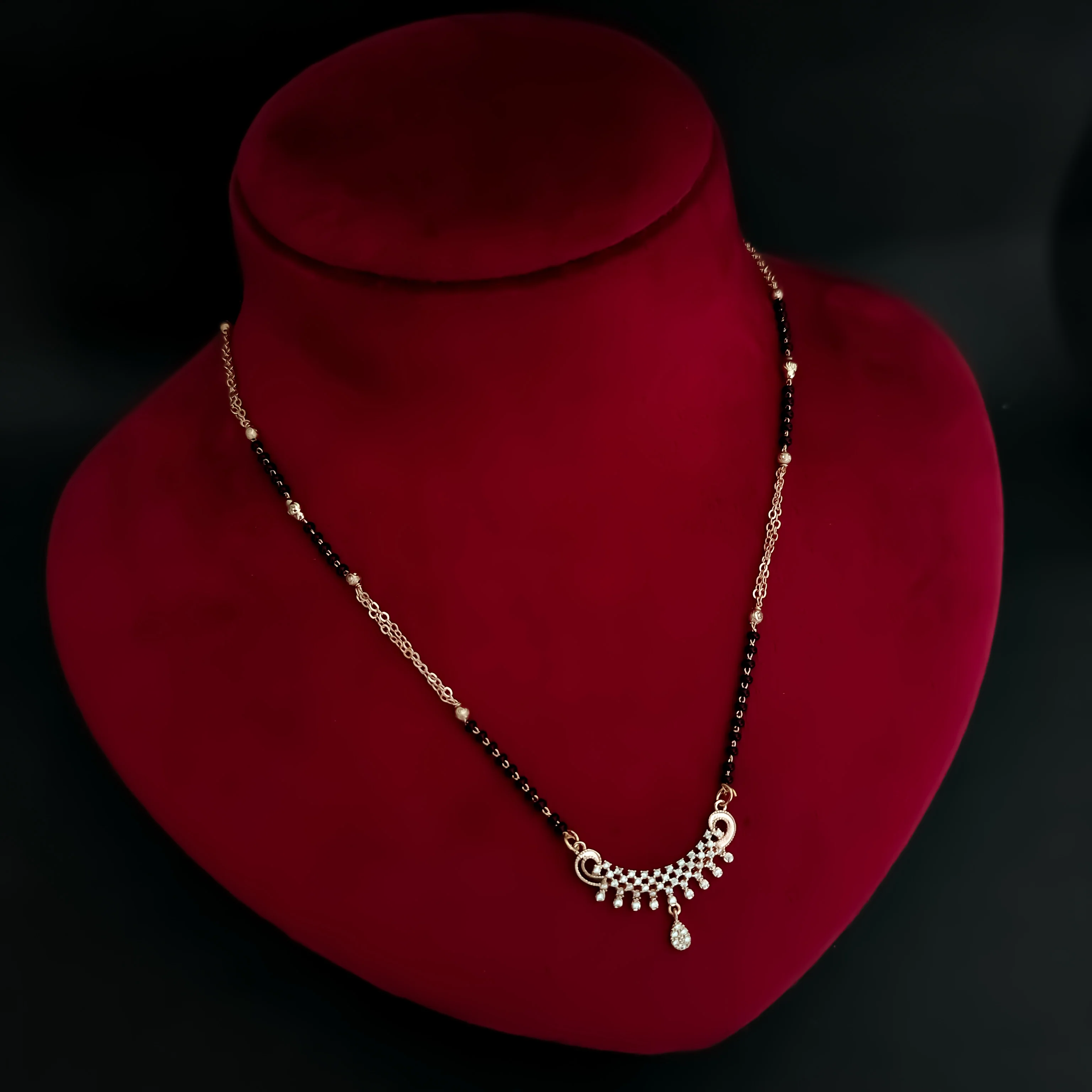 Olivia American Diamond Mangalsutra - Image 5