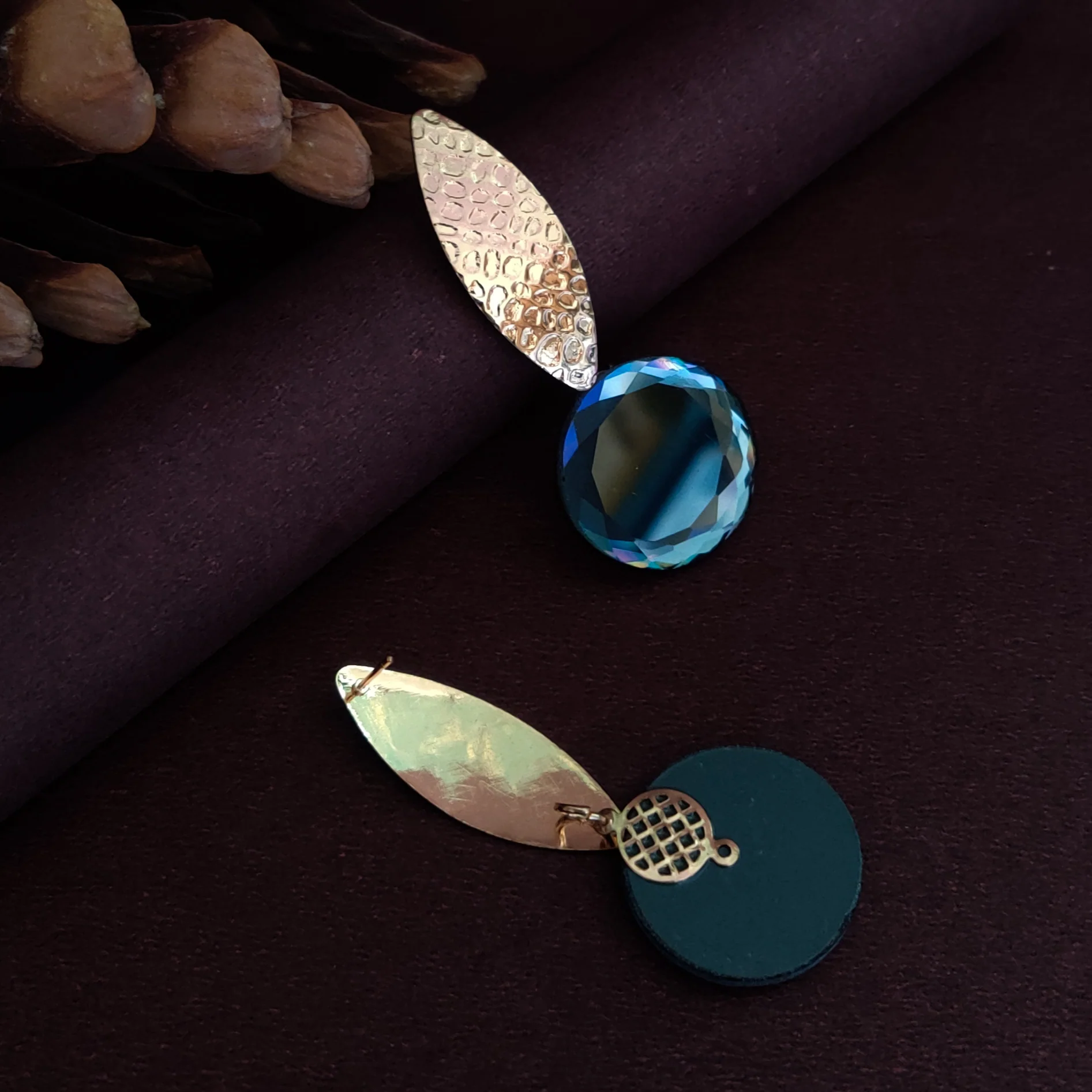Selena Crystal Drop Statement Earrings - Image 4