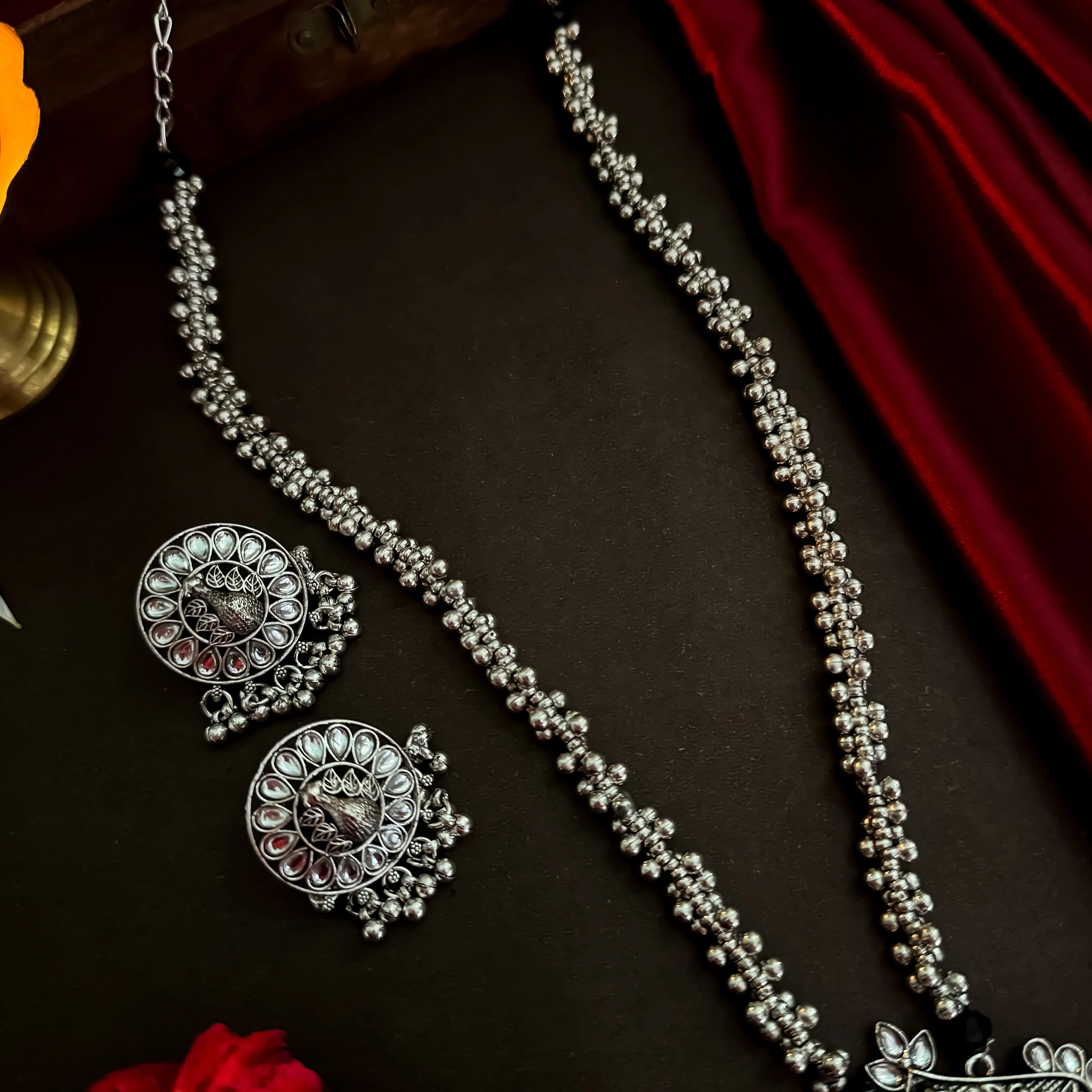 Ganesha Long Necklace Set - Image 5