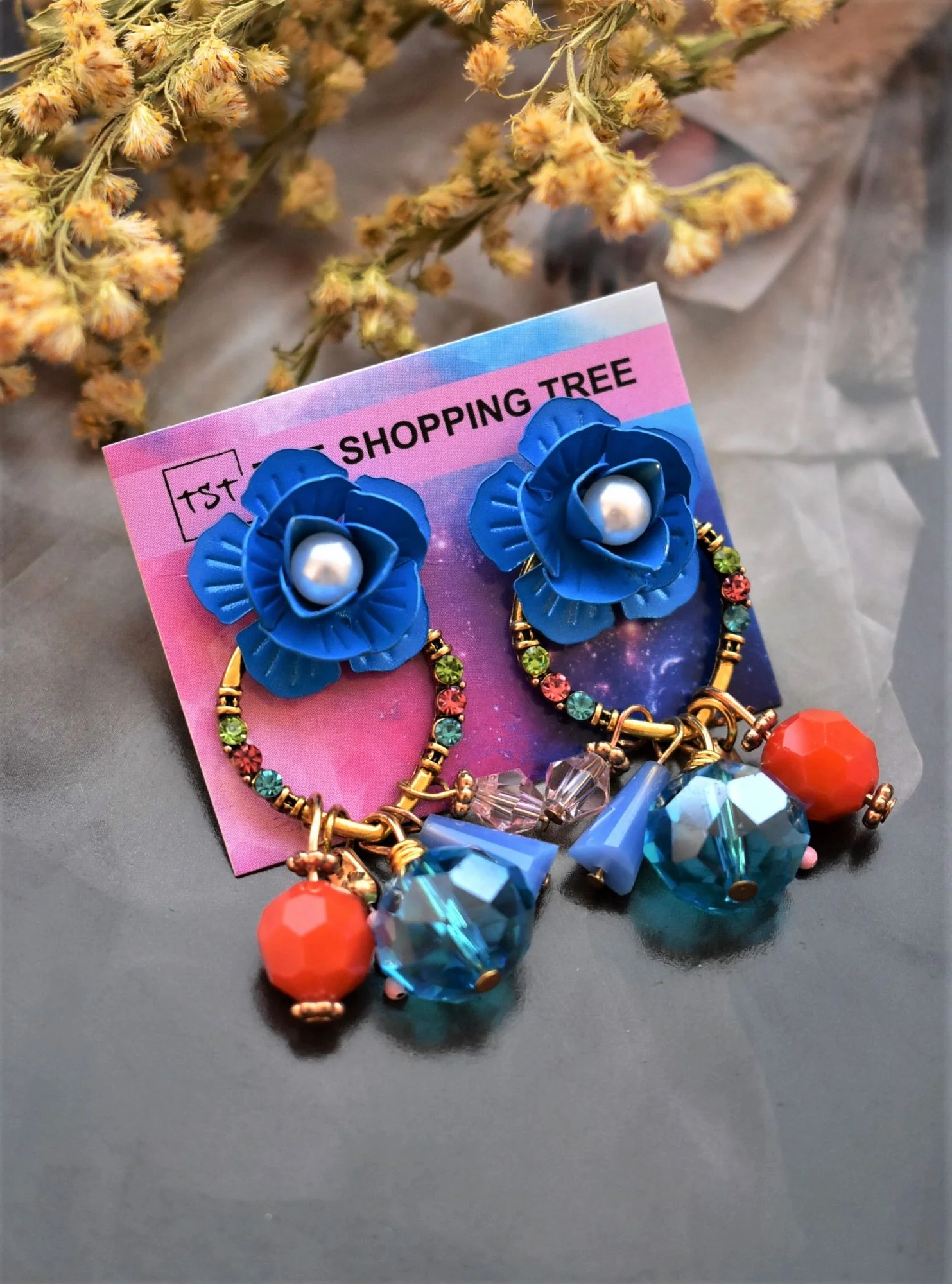 THE ESSENCE OF SPRING - EMBELLISHED CUTE EARRINGS - Image 3